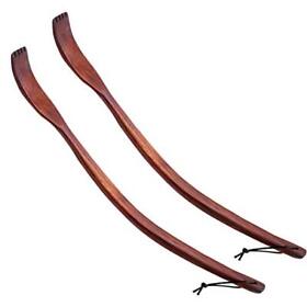 Oversize Curved Wooden Back Scratchers For Adults Men Women Extendable 17inch Long