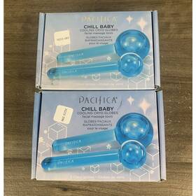 Pacifica 687735306333 Lot Of 2 - Chill Baby Cooling Cryo Globes Facial Massage Glass
