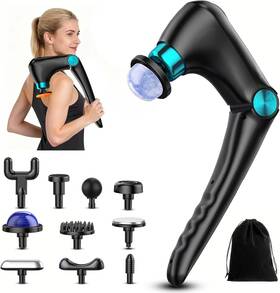 Msg01 Patpaw Folding Massage Gun Heat Cold Therapy Deep Tissue Back Shoulder Leg Pain Relief