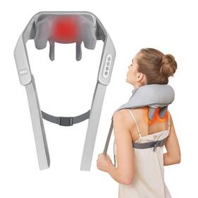 N27a2 Perlevi Cordless Neck Shoulder Massager With Heat Deep Tissue Kneading Reliev