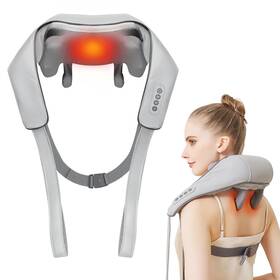 N27a3 Perlevi Cordless Shiatsu Neck And Shoulder Massager With Heat 6d Kneading M