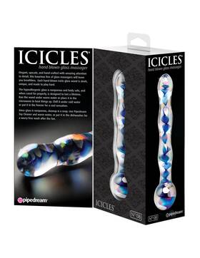 Hp-pd2908-00 Pipedream Icicles No 8 Hand Blown Glass Massager