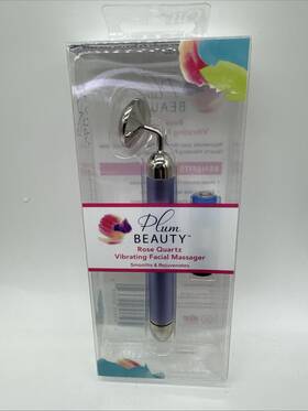 Plum 843445023650 Beauty Rose Vibrating Facial Massager Wrinkle Puffiness Eye Relax