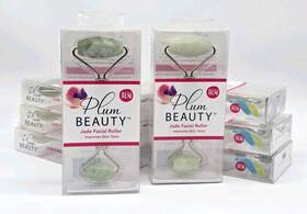 Plum Beauty 843445022455 8x Nib Jade Facial Roller Massage Tool Improves Skin Tone Wholesale
