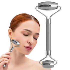 Plum Beauty 843445034403 Stainless Steel Roller - Face Gua Sha Facial Tools Rollers For S