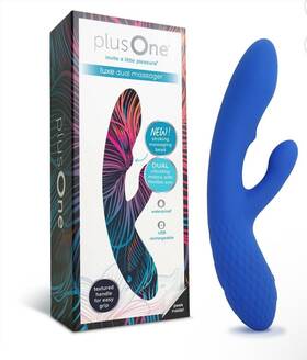 65652 Plusone Vibrating Dual Luxe Rabbit Stroking Bead 10 Settings Waterproof