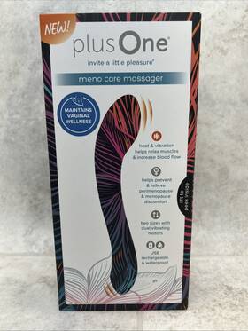 Plusone 843445036308 New Menopause Care Massager 10 Settings Waterproof Heat Mode