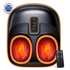 St-6011b Poggt Foot Massager Machine With Heat 6 Airbags 29 Nodes Deep Rolling Compression