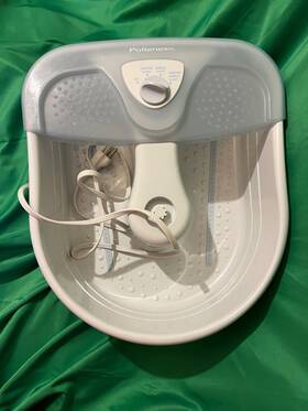 Pollenex 074108010339 Foot Spa Complete Therapy 3settings Heat Vibration Bubbles