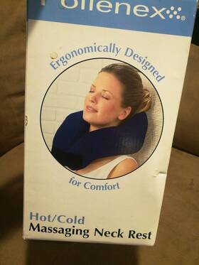 Pollenex 074108047045 Hot/cold Massaging Neck Rest Ergonomically Designed For Comfort