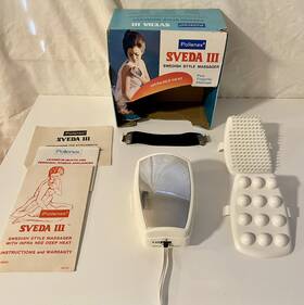 S-185hc Pollenex Vintage Swedish Style Massager Infra-red Heat Sveda Iii Model S-185 Hc
