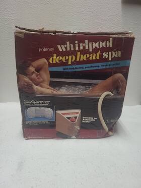 Wb71oh Pollenex Vintage Whirlpool Deep Heat Spa 1988 With Original Box
