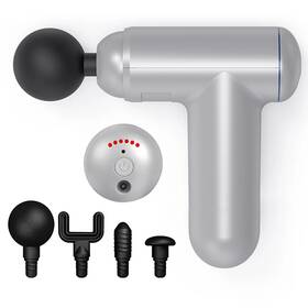 Ponyta 230206201998 Electric Massage Gun Deep Tissue Hand Held Massager Silver
