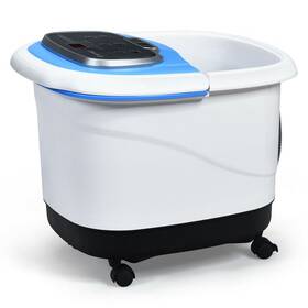 85079641 Portable -- Heated Foot Bubble Spa Bath Motorized Massager-blue - All-in-one Color
