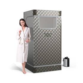 Portable Steam Sauna 197867566517 With 3l Generator Remote Control Wood Foot Massager A