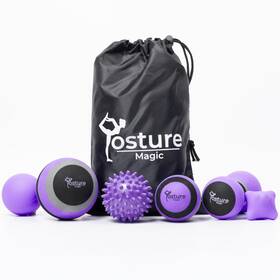 Hu-xi-112 Posture Magic Massage Ball Kit For Myofascial Trigger Point Release And Deep Tissue -