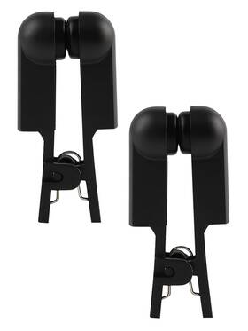 Ppz 744759703033 Ear Clip Electrode Rubber Black Compatible For Tens 7000 And Standard Units