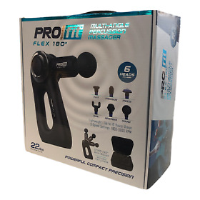 6831333 Pro Fit Flex 180 Multi Angle Percussion Massager With 6 Heads