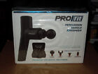 8033 Pro Fit Percussion Muscle Massager Gun With 4 Interchangeable Heads New And Sealed