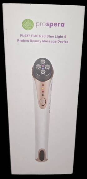 88029047 Prospera Pl037 Ems Red Blue Light 4 Probes Beauty Massage Device