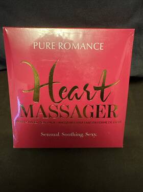 6454111 Pure Romance Womens Heart Shaped Sensual Heat Pack And Massager
