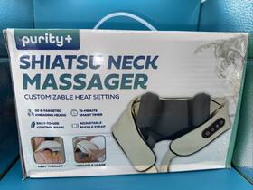 Purity Shiatsu 641956441358 Nib New Neck Massager Customizable Heat Setting Chargeable