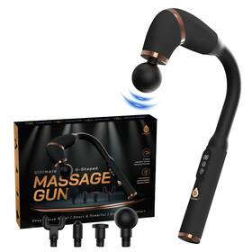 Mg1200 Pursonic Deep Tissue Massage Gun U-shaped Design 4 Heads 6 Speeds Usb-c Rechargeable
