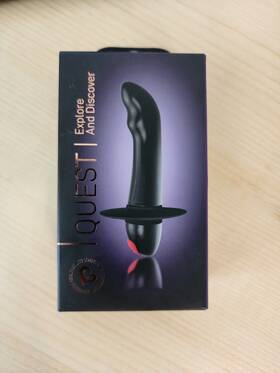 10questbk Quest Rocks Off Prostate Massager Black 4 Inch