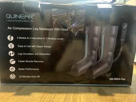 Qn-089a-gn Quinear Upgraded Air Compression Boot Leg Massager With Heat Msrp 340