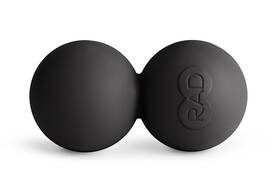 Rad 097914191405 Stiff Peanut Massage Ball High Density Yoga Deep Black