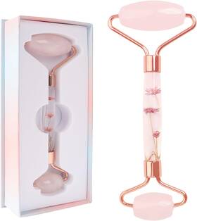 Raffaello 726084317505 Jade Roller - Natural Pink Facial Redness Reducing Massager