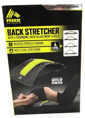 Rbx 812350257962 New Back Stretcher With Ergonomic Adjustment Levels Lightweight And Portable