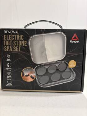 Reebok 681066161104 Renewal Electric Hot Stone Spa Set With 6 Basalt Stones Fast Rk3505-alm