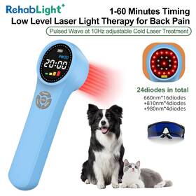Hhl02 Rehablight Handheld Photobiomodulation Massage Laser 980nm For Canine Equine Pet Pain Care