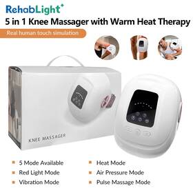 Hz-knee-2 Rehablight Cordless Knee Massager 5 In 1 With Heat Infrared Vibration Therapy Relief Device