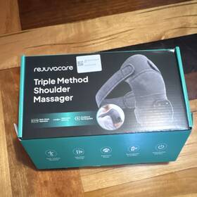 4336710183 Rejuvacare Triple Method Shoulder Massager Gray Cordless Rechargeable Multi-mode