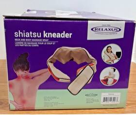 703226 Relaxus Shiatsu Kneader Neck And Body Massager Wrap With Heat Option