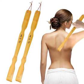 Rely2016 Pack Of 2 Extra Long Bamboo Back Scratchers 17inch Backscratcher Great