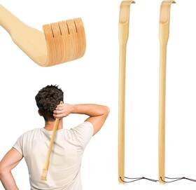 Renook 445023742743 Back Scratcher 2 Pieces 16.5 Inch Natural Strong Sturdy Traditional Bamboo W