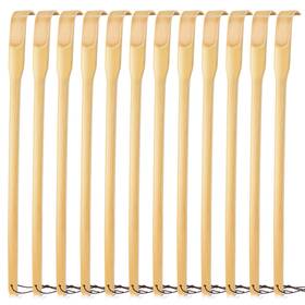 Yyn12 Renook 12 Pack Wooden Bamboo Back Scratcher 16.5 Inch Long Handle Scratchers