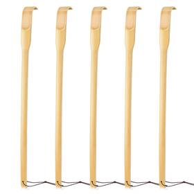 Straight-5 Renook Yyn5-xzg 5 Pcs Wooden Bamboo Back Scratcher 16.5 Inch Pack