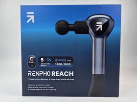 Renpho 753275619247 Reach Massage Gun Detachable Extension Handle Led Touch Screen Auto Mode