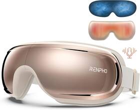 Renpho 840191405822 Rechargeable Eye Massager With Heat Vibration Bluetooth Music And Compression