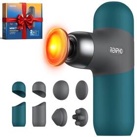 Renpho 840191405891 Mini Massage Gun With Heat Handheld Deep Tissue Massager Portable