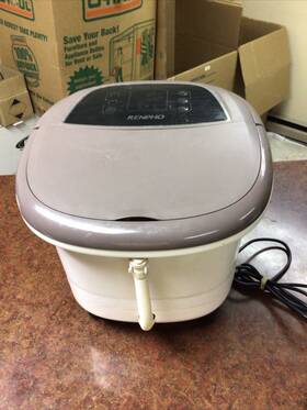 Acau-jd-618-bn Renpho Jd-618 Motorized Water Foot Spa W Heat Massage Bubble Jet Infrared