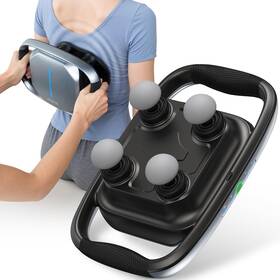 Puk-r-wmg11-gy Renpho Massage Gun Deep Tissue Handheld Massager With Replaceable 4-head And