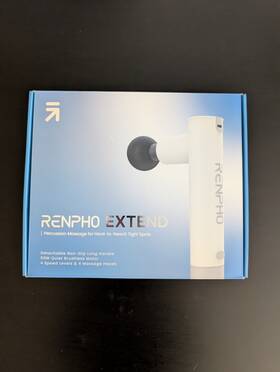 R-c004 Renpho Extend Percussion Massage For Hard To Reach Tight Spots 4 Heads