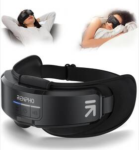 R-wme01-bk Renpho Head And Eye Massager With Heat For Migraines Headache Relax Travel Use
