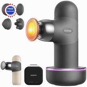 R-wmg15 Renpho Massage Gun Thermal Mini Portable Deluxe Quick Charging Dock Heat Color