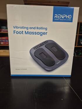 Rf-fm062-bk-n1 Renpho Foot Massager Machine With Heat Blood Circulation Mat Deep Kneading Feet